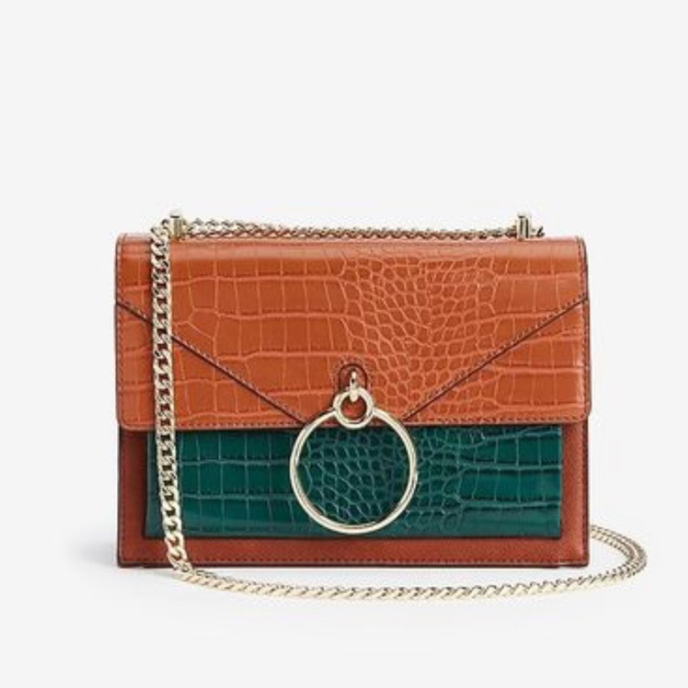 New Chain Handle O-Ring Flap Bag